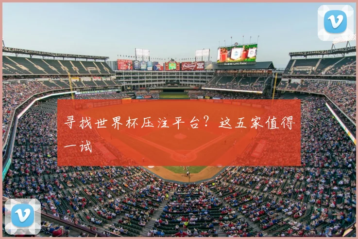 寻找世界杯压注平台？这五家值得一试